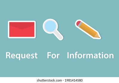 RFI Request For Information concept- vector illustration