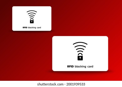 RFID blocking card for a secure credit card from fraud