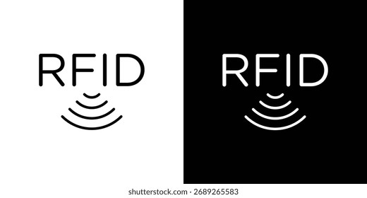 RFID icon Editable stroke vector pack, suitable for web designs.