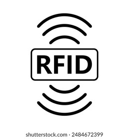 RFID-Symbol in Vektorgrafik dargestellt