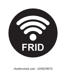 RFID Icon. Radio Frequency Identification Symbol.