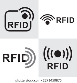 Leuchtsymbole. Wireless-Funkkennzeichen, Vektorgrafik