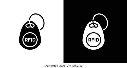 RFID key tag icon vector design element vector eps 10