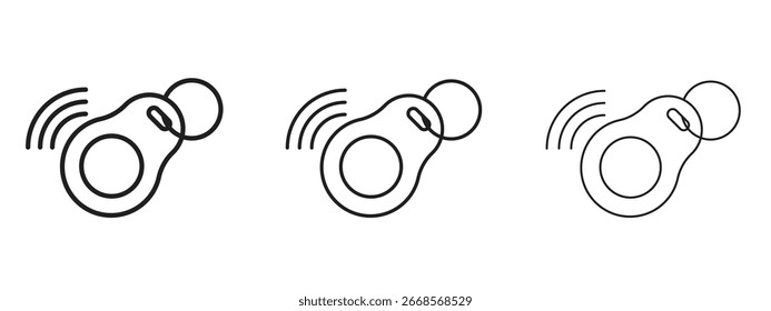 RFID key tag icon for Website or Apps Elements, Logo. Pixel vector graphics