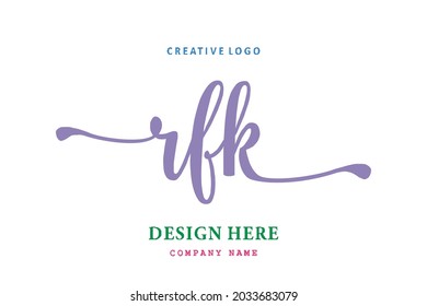 RFK lettering logo is simple, easy to understand and authoritative