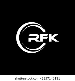RFK Logo Design, Inspiration for a Unique Identity. Modern Elegance and Creative Design. Watermark Your Success with the Striking this Logo.
