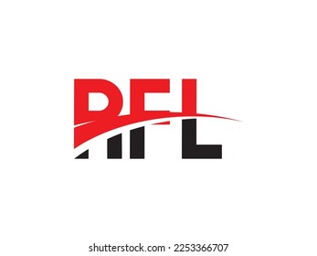 RFL Letter Initial Logo Design Vector Illustration