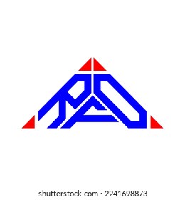 Diseño creativo de la carta RFO con gráfico vectorial, logotipo sencillo y moderno RFO.
