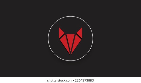 RFOX cryptocurrency logo on isolated background with copy space. 3d vector illustration of RFOX token icon banner design concept.