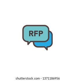 RFP Icon - request for proposal concept - idea