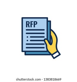 RFP Icon - request for proposal concept - idea