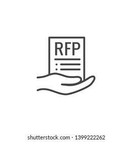 RFP Icon - Request For Proposal Concept / Idea