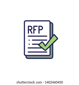 RFP Icon - Request For Proposal Concept / Idea