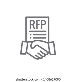 RFP Icon - Request For Proposal Concept / Idea