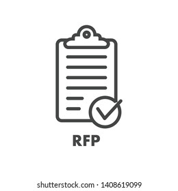 RFP Icon - request for proposal concept / idea