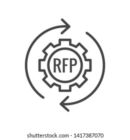 RFP Icon - Request For Proposal Concept / Idea