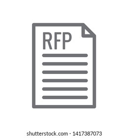 RFP Icon - Request For Proposal Concept / Idea