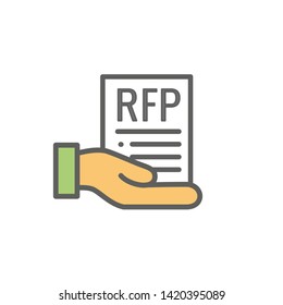 RFP Icon - Request For Proposal Concept / Idea