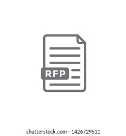 RFP Icon - request for proposal concept / idea