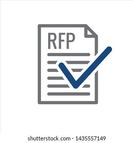 RFP Icon - Request For Proposal Concept / Idea