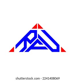 RFU letter logo creative design with vector graphic, RFU simple and modern logo.