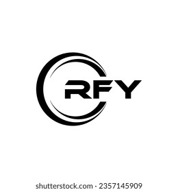 RFY Logo Design, Inspiration for a Unique Identity. Modern Elegance and Creative Design. Watermark Your Success with the Striking this Logo.