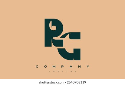 RG Abstract Geometric Logo Design. Modern and elegant logo design with simplistic typography elements, showcasing branding excellence.