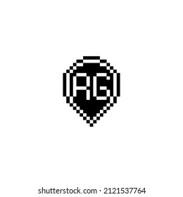 RG creative letter logo design concept for sale in high quality professional design that will print well across any print media