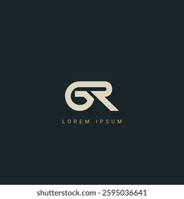 RG, GR Alphabet Letters Logo Monogram