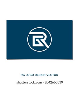 VECTOR DE DISEÑO DE LOGOTIPO RG O GR