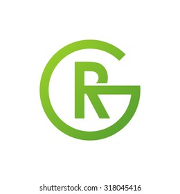 Rg Gr Initial Company Circle G Stock Vector (Royalty Free) 318045416 ...