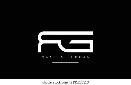 RG, GR, R, G abstract letters logo monogram