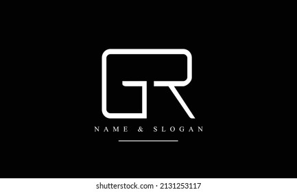 RG, GR, R, G abstract letters logo monogram
