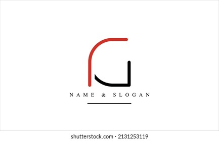 RG, GR, R, G abstract letters logo monogram