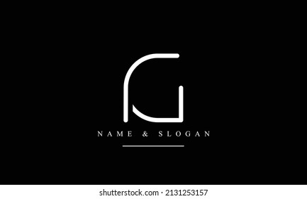 RG, GR, R, G abstract letters logo monogram