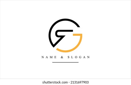 RG, GR, R, G abstract letters logo monogram