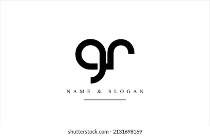 RG, GR, R, G abstract letters logo monogram