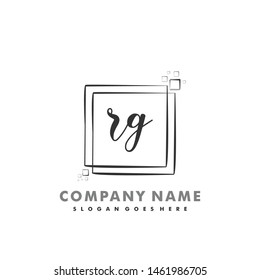 RG Initial beauty monogram logo vector