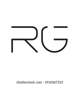 Rg Initial Letter Vector Logo Stock Vector (Royalty Free) 1910367253 ...