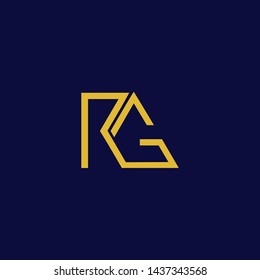 RG letter icon logo designs