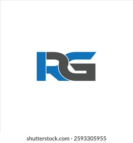 RG Letter Initial Logo Design Template Vector Illustration