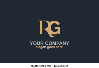 RG Letter Logo Design Concept