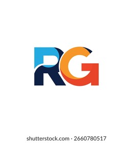 rg letter logo design, RG initials logo design, RG vector logo, GR , RG icon	
