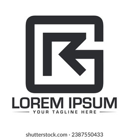RG Letter Logo Design Unique and Modern Logo Design