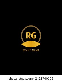Diseño del logotipo de la letra RG. Único atractivo creativo moderno original RG inicial logotipo de icono de carta de base inicial