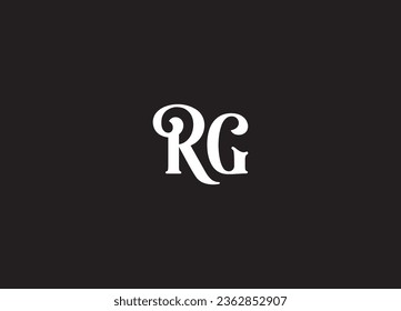 RG letter logo and initial logo design