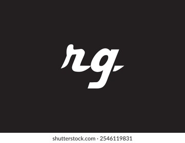 RG letter logo and initial logo design