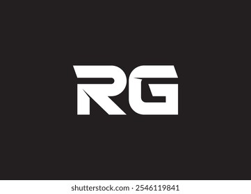 RG letter logo and initial logo design