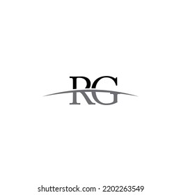RG letter photography signature Clothing Clothing Brand Minimal urban Fashion vector file EPS