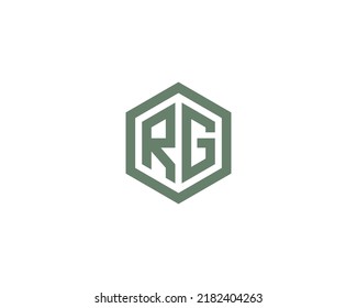 RG logo design vector template
